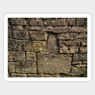Ancient weathered stone wall Sticker